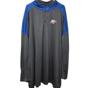 NBA Okc Thunder 1/4 Zip Lightweight Pullover Pristine Size 6X Basketball